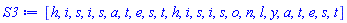 [h, i, s, i, s, a, t, e, s, t, h, i, s, i, s, o, n, l, y, a, t, e, s, t]