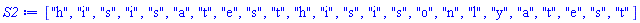 ["h", "i", "s", "i", "s", "a", "t", "e", "s", "t", "h", "i", "s", "i", "s", "o", "n", "l", "y", "a", "t", "e", "s", "t"]