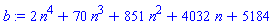 2*n^4+70*n^3+851*n^2+4032*n+5184