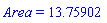 Area = 13.75902