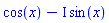 cos(x)-I*sin(x)