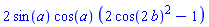 2*sin(a)*cos(a)*(2*cos(2*b)^2-1)