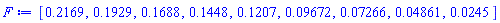 [.2169, .1929, .1688, .1448, .1207, 0.9672e-1, 0.7266e-1, 0.4861e-1, 0.245e-1]