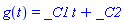 g(t) = _C1*t+_C2