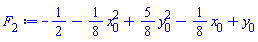 -1/2-(1/8)*x[0]^2+(5/8)*y[0]^2-(1/8)*x[0]+y[0]