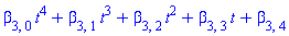 t^4*beta[3, 0]+t^3*beta[3, 1]+t^2*beta[3, 2]+t*beta[3, 3]+beta[3, 4]