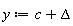 y := c+Delta