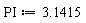 PI := 3.1415