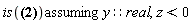 `assuming`([is(arctan(y, z) = -arctan(-y, z))], [y::real, z < 0])