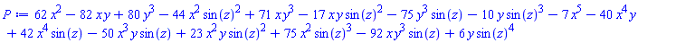 62*x^2-82*x*y+80*y^3-44*x^2*sin(z)^2+71*x*y^3-17*x*y*sin(z)^2-75*y^3*sin(z)-10*y*sin(z)^3-7*x^5-40*x^4*y+42*x^4*sin(z)-50*x^3*y*sin(z)+23*x^2*y*sin(z)^2+75*x^2*sin(z)^3-92*x*y^3*sin(z)+6*y*sin(z)^4