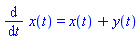 diff(x(t), t) = x(t)+y(t)