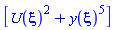 [U(xi)^2+y(xi)^5]