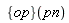 ({op})(pn)