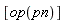 [op(pn)]