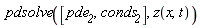 pdsolve([pde__2, conds__2], z(x, t))