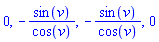 0, -sin(v)/cos(v), -sin(v)/cos(v), 0