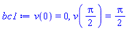 v(0) = 0, v((1/2)*Pi) = (1/2)*Pi
