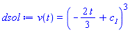 v(t) = (-(2/3)*t+c__1)^3