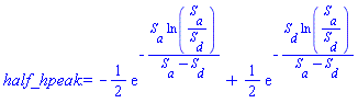 -(1/2)*exp(-S__a*ln(S__a/S__d)/(S__a-S__d))+(1/2)*exp(-S__d*ln(S__a/S__d)/(S__a-S__d))