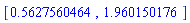 [.5627560464, 1.960150176]