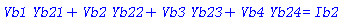 Vb1*Yb21+Vb2*Yb22+Vb3*Yb23+Vb4*Yb24 = Ib2