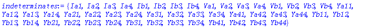 {Ia1, Ia2, Ia3, Ia4, Ib1, Ib2, Ib3, Ib4, Va1, Va2, Va3, Va4, Vb1, Vb2, Vb3, Vb4, Ya11, Ya12, Ya13, Ya14, Ya21, Ya22, Ya23, Ya24, Ya31, Ya32, Ya33, Ya34, Ya41, Ya42, Ya43, Ya44, Yb11, Yb12, Yb13, Yb14, Yb21, Yb22, Yb23, Yb24, Yb31, Yb32, Yb33, Yb34, Yb41, Yb42, Yb43, Yb44}