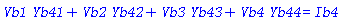 Vb1*Yb41+Vb2*Yb42+Vb3*Yb43+Vb4*Yb44 = Ib4