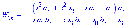 -(x^3*a[3]+x^2*a[2]+x*a[1]+a[0])*a[3]/(x*a[1]*b[3]-x*a[3]*b[1]+a[0]*b[3]-a[3])