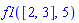 f1([2, 3], 5)