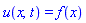 u(x, t) = f(x)