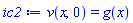 v(x, 0) = g(x)