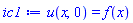 u(x, 0) = f(x)