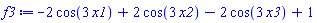 -2*cos(3*x1)+2*cos(3*x2)-2*cos(3*x3)+1