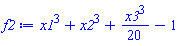 x1^3+x2^3+(1/20)*x3^3-1