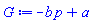 -b*p+a