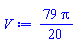 (79/20)*Pi