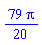 (79/20)*Pi