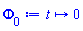 proc (t) options operator, arrow; 0 end proc