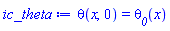 theta(x, 0) = theta__0(x)