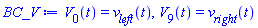 V[0](t) = v__left(t), V[9](t) = v__right(t)