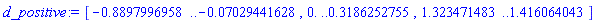 [-.8897996958 .. -0.7029441628e-1, 0. .. .3186252755, 1.323471483 .. 1.416064043]