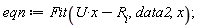 eqn := Fit(U*x-R__i, data2, x)