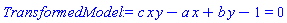 c*x*y-a*x+b*y-1 = 0