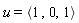 u = `<,>`(1, 0, 1)