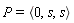 P = `<,>`(0, s, s)