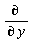 "(&PartialD;)/(&PartialD; y)"