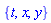 {t, x, y}