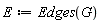 E := Edges(G)