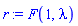 F(1, lambda)