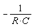 -1/(R*C)